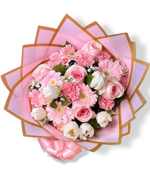 Baby Pink Hand Bouquet 