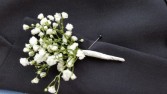 Baby's breath boutonniere  Boutonniere 