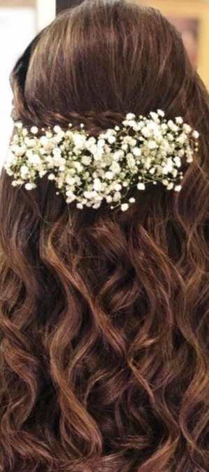 baby's breath flower clip 
