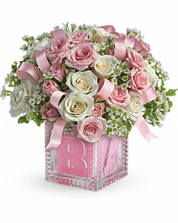 Baby's First Block by Teleflora - Pink 