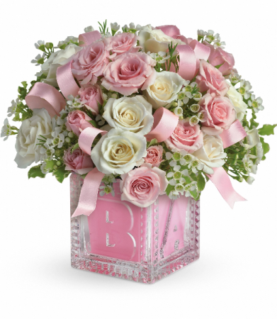Baby's First Block by Teleflora - Pink T37-2