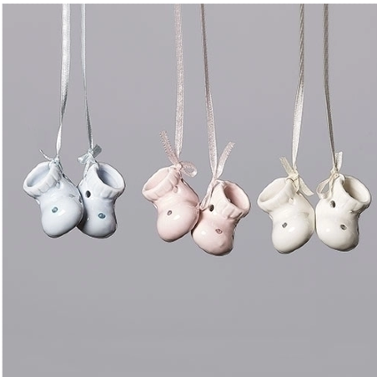 Baby's First Christmas Booties Ornament Baby Keepsake
