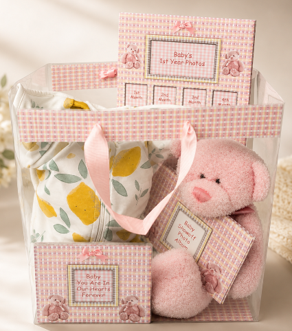 Baby’s First Treasures – Pink Keepsake Gift Set 