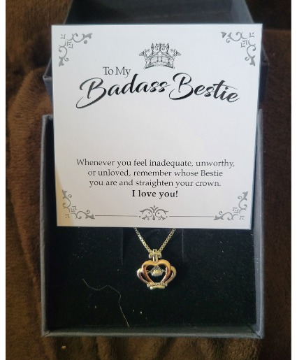 Badass Bestie 17" Necklace and Pendant Add-on at Checkout