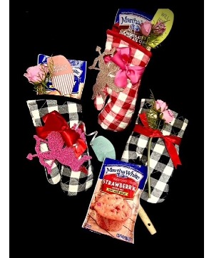 Baking With Love Oven Mitten with Muffin Mix and Spatula
