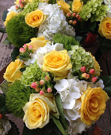 Ball of Sunshine Bouquet in Virden, IL | THE WILDFLOWER PATCH