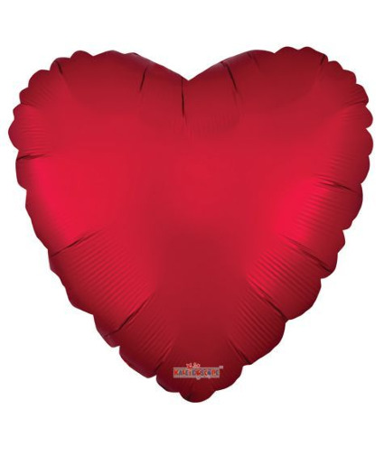 Balloon-Matte Red Heart Love