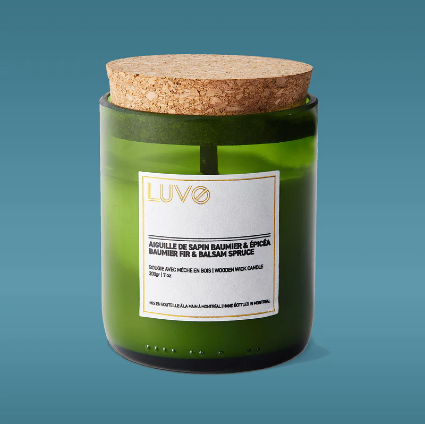 Balsam Fir & Balsam Spruce LUVO Wooden Wick Candle