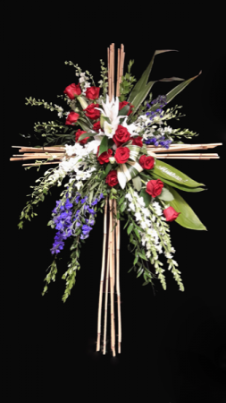 Bambo Cross Standing Spray
