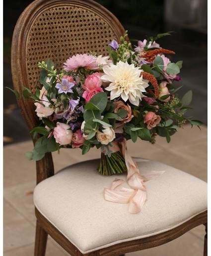 Dusty Rose Autumal Bouquet  