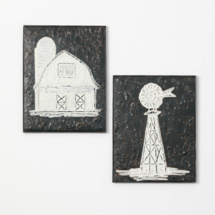 Barn/Windmill Metal Wall Art 