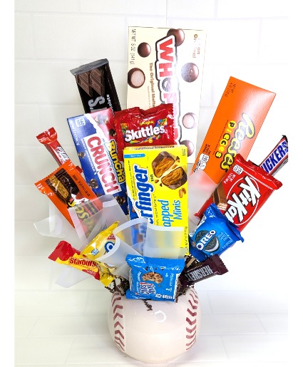 Baseball Candy Bouquet 