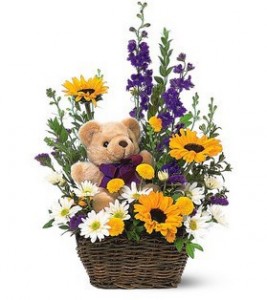 Basket and Bear Arrangement 