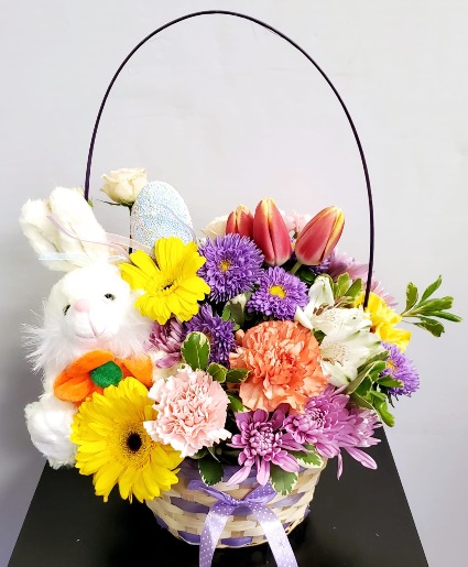 basket easter rabbit  basket for easter 
