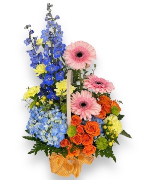 Basket of Blooming Beauties 