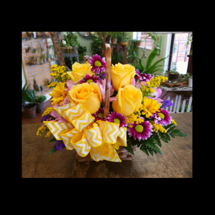 Basket of Blooms Sympathy Arrangement
