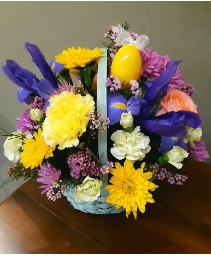 Basket of Egg-cellence Floral Arangement