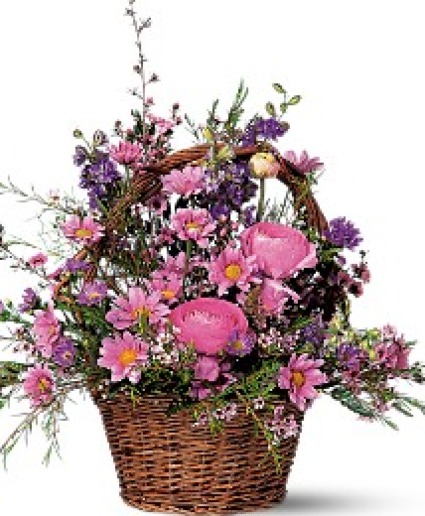 Basket of Lavender Blooms 