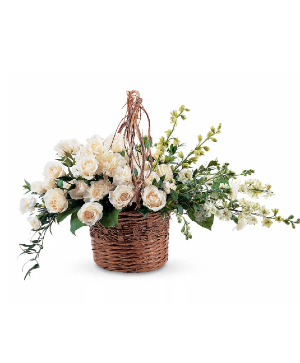 Basket of Light Flower Arrangement