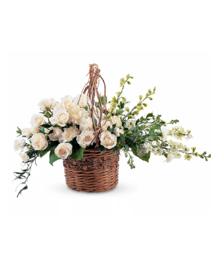 Basket of Light Flower Arrangement