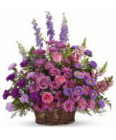 BASKET OF LOVELY LAVENDER SYMPATHY BASKET