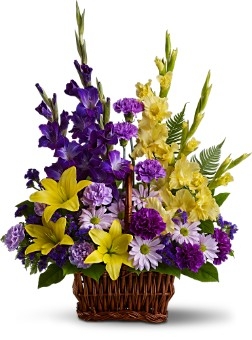 BASKET OF SWEET MEMORIES FRESH ARRANGEMENT