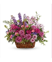 Basket of mixed lavender 