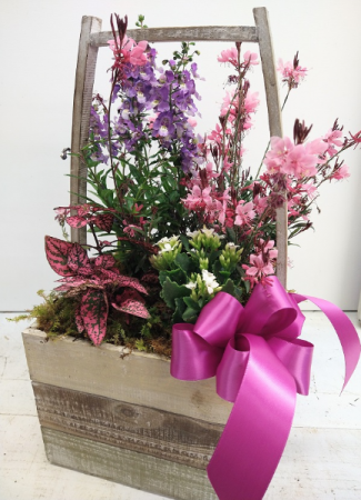 Basket of Spring Flowers 