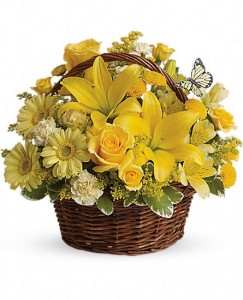 BASKET OF WISHES Basket Arrangement
