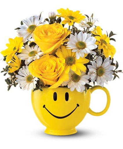 Be Happy Bouquet with Roses 