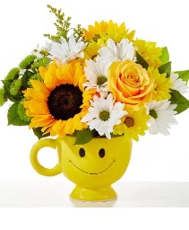Be Happy Mug Arrangement  