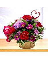 Sweetheart  Basket Arrangement