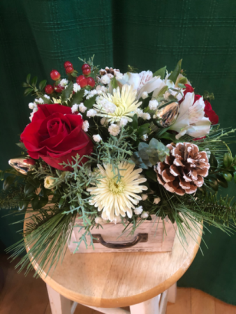 Be Present Vintage Box Arrangement