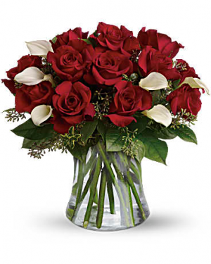 Be Still My Heart Red Roses Arrangement