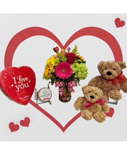 Be Still MyHeart Vase Arrangement