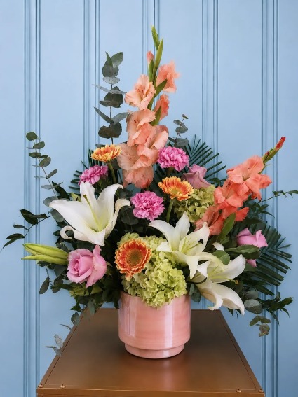 PASSION POT FLOWER ARRANGEMENT