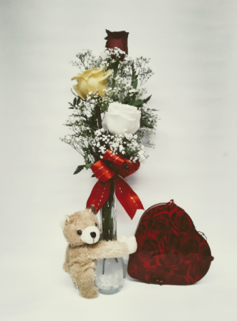 Bear hug floral arrangement 