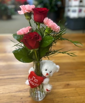 Bear Hugs vase