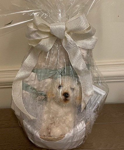 SALE!!  Bearington Baby "Bisquit" basket gift basket