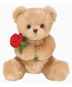 Bearington Remington the Teddy with Rose Plush Bear