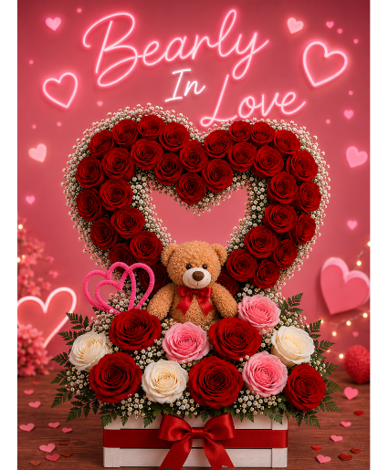 Bearly In Love Call Us for Faster Service & Daily Specials: (915) 303-8500 Text Us to Order Anytime: (915) 505-3708 Your trusted source for Flowers & Delivery in El Paso TX