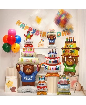 Bear’s Birthday Celebration Balloon Collection  in Winnipeg, MB | MYRA ROSE FLORIST