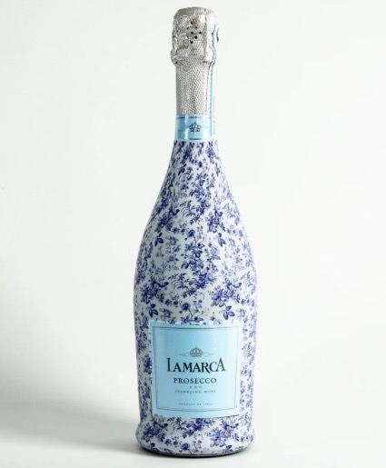 Beau Bottles Blue Floral Bottle Wrap 