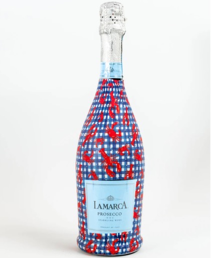 Beau Bottles Plaid Seafood Bottle Wrap 