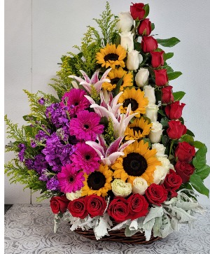 Beautiful arrangement basket  Any occasion 