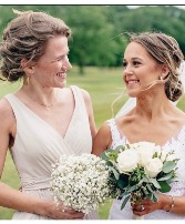 Beautiful Babies Breath Bridal party nosagay