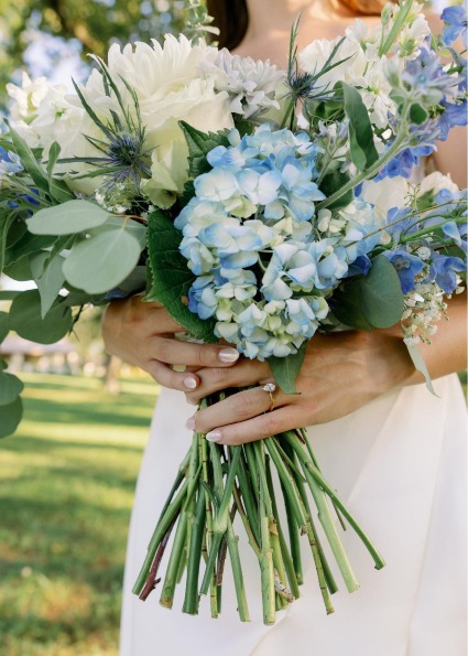 Beautiful blues Bridal bouquet