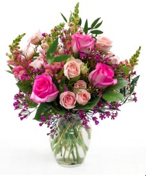 Beautiful Fuchsia Blooms Floral Arrangement