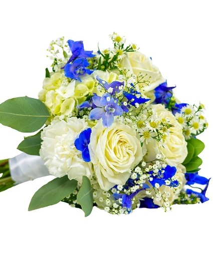 Beautiful in Blue and White Nosegay  Nosegay bouquet