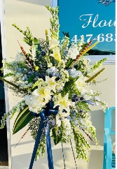 Beautiful in Blue  Standing Spray